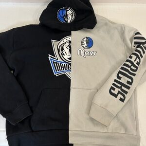 Dallas Mavericks Gray White Hoodie Men's Sz XL Oversized Fit Hollister Hoodie